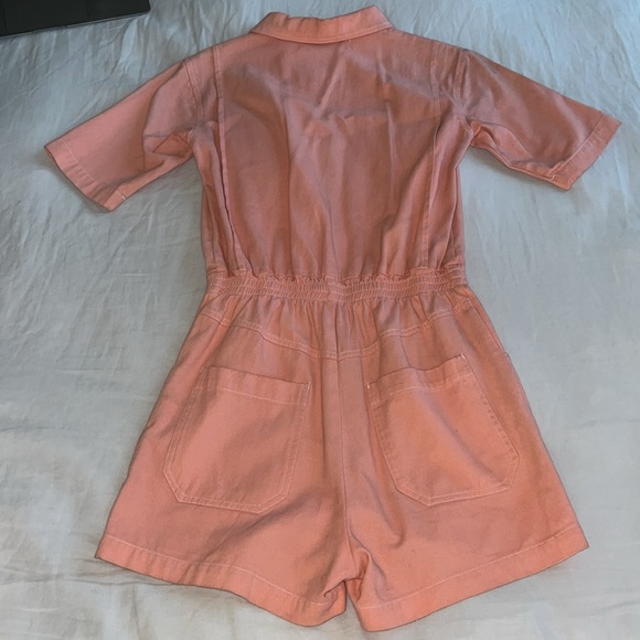 L.F. Markey Danny Playsuit in Coral Pink US 2 - Picture 9 of 10